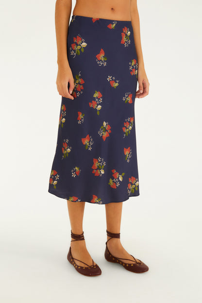 Falda Estampada Doce Morango