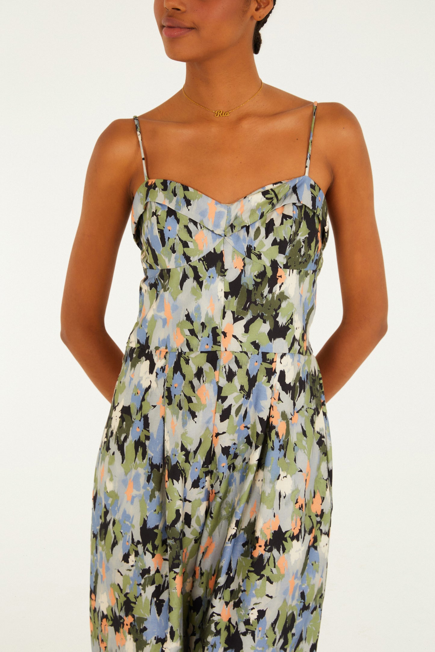 Jumpsuit Estampado Jardim De Flor