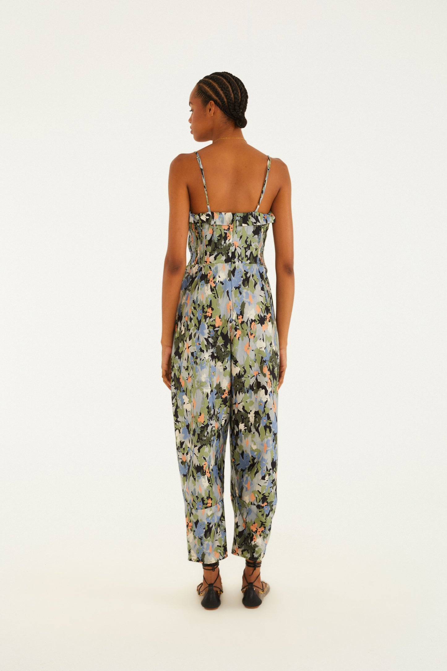 Jumpsuit Estampado Jardim De Flor