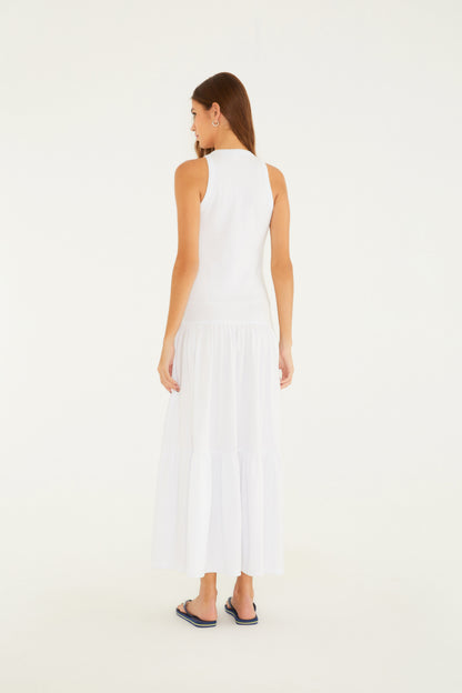 Vestido Cropped Marias Bordado Peixe