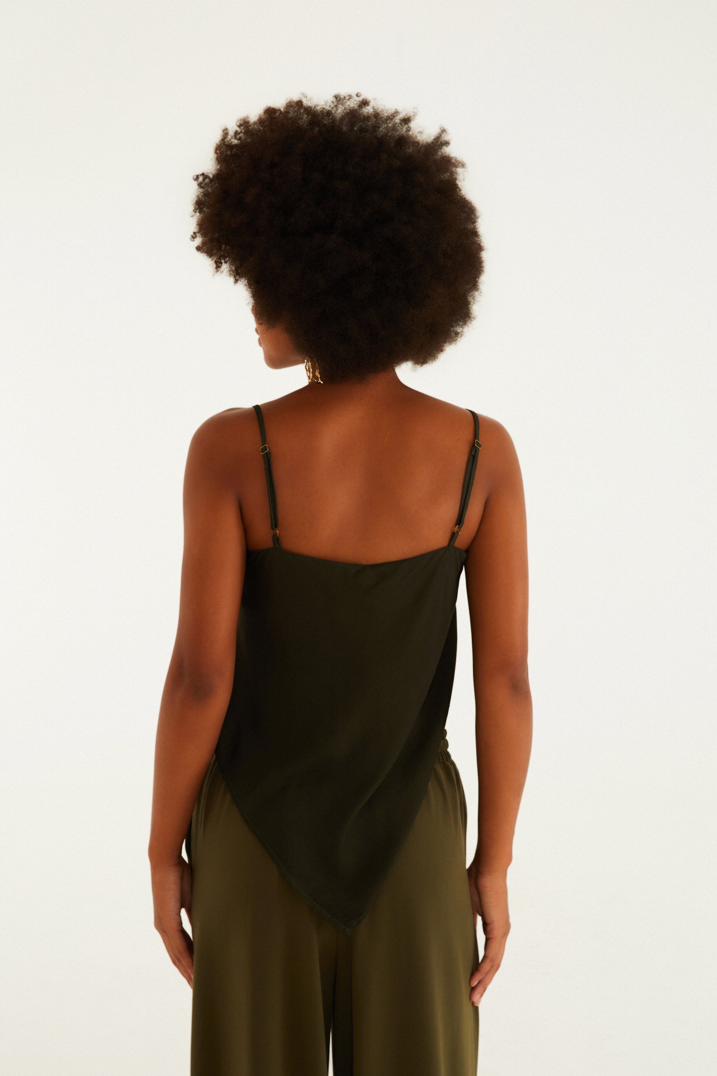 Blusa Lenço Estampada Maxi Orquídea