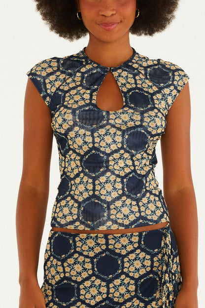 Blusa Tule Farm Clube