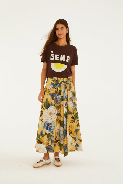 T-Shirt Fit Da Gema Marrom