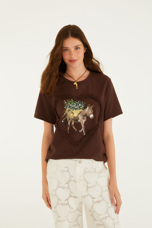 T-Shirt Fit Burro Quando Foge