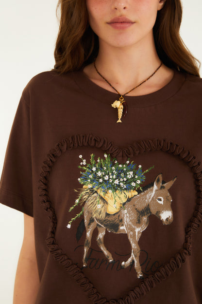 T-Shirt Fit Burro Quando Foge