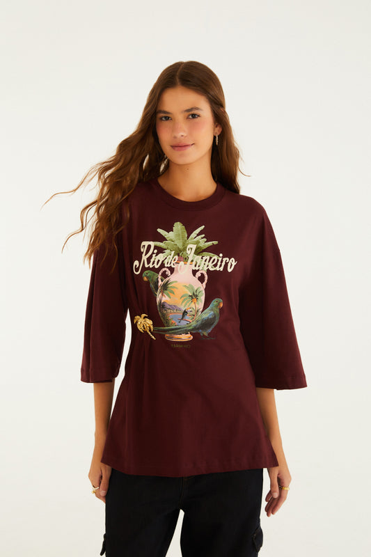 Blusa Broche Vaso Rio