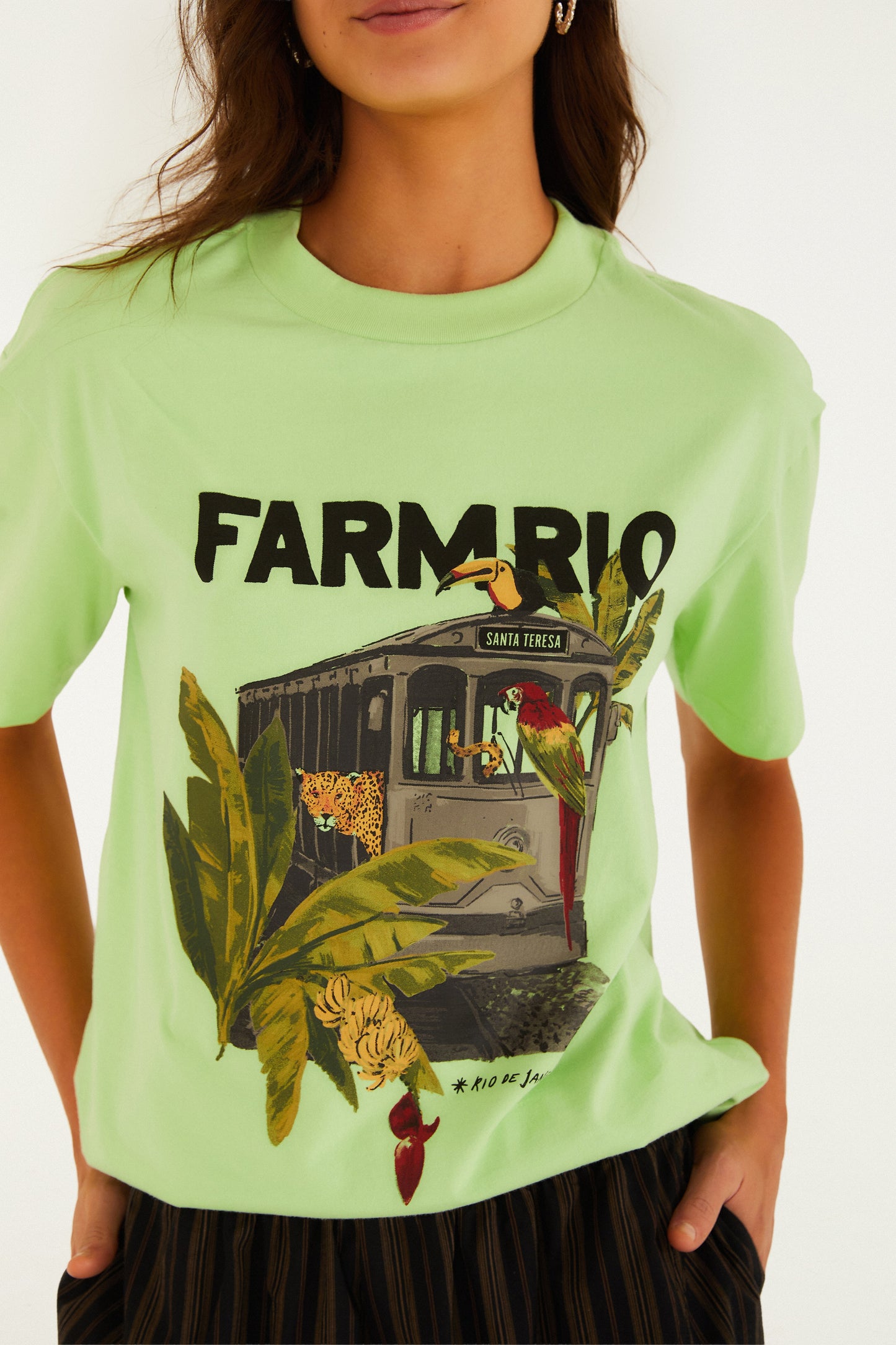 T-Shirt Media Bonde Lotado Verde