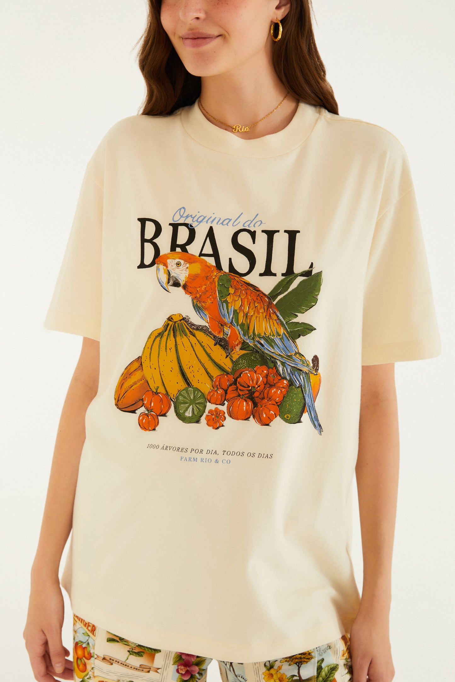 T-Shirt Media Original Do Brasil Bege