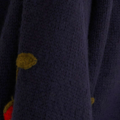Cardigan Tricot Artesanal Morango