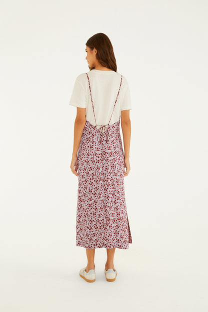 Vestido Midi T-Shirt Estampado Bananeira Farm Rio