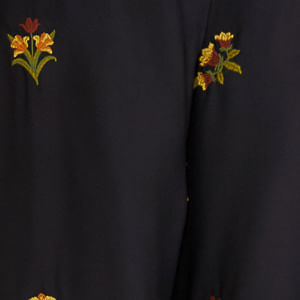 Pantalón Cetim Bordado Selva