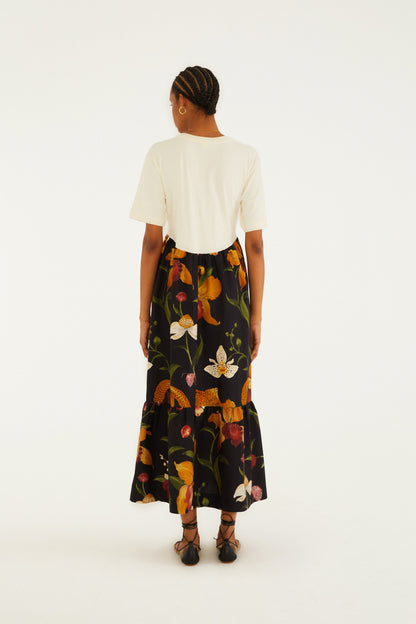 Vestido Midi Estampado Selva De Flor