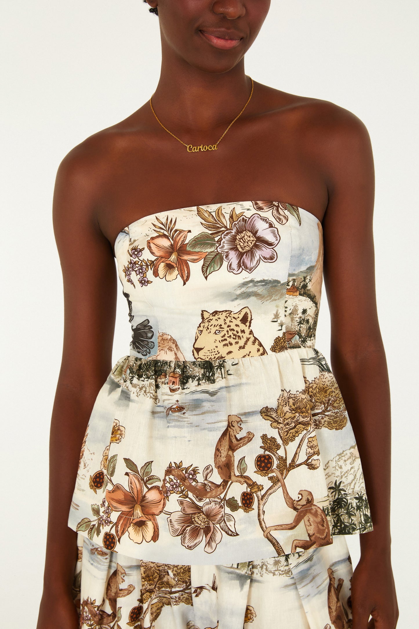 Blusa Estampada Vistas Do Rio
