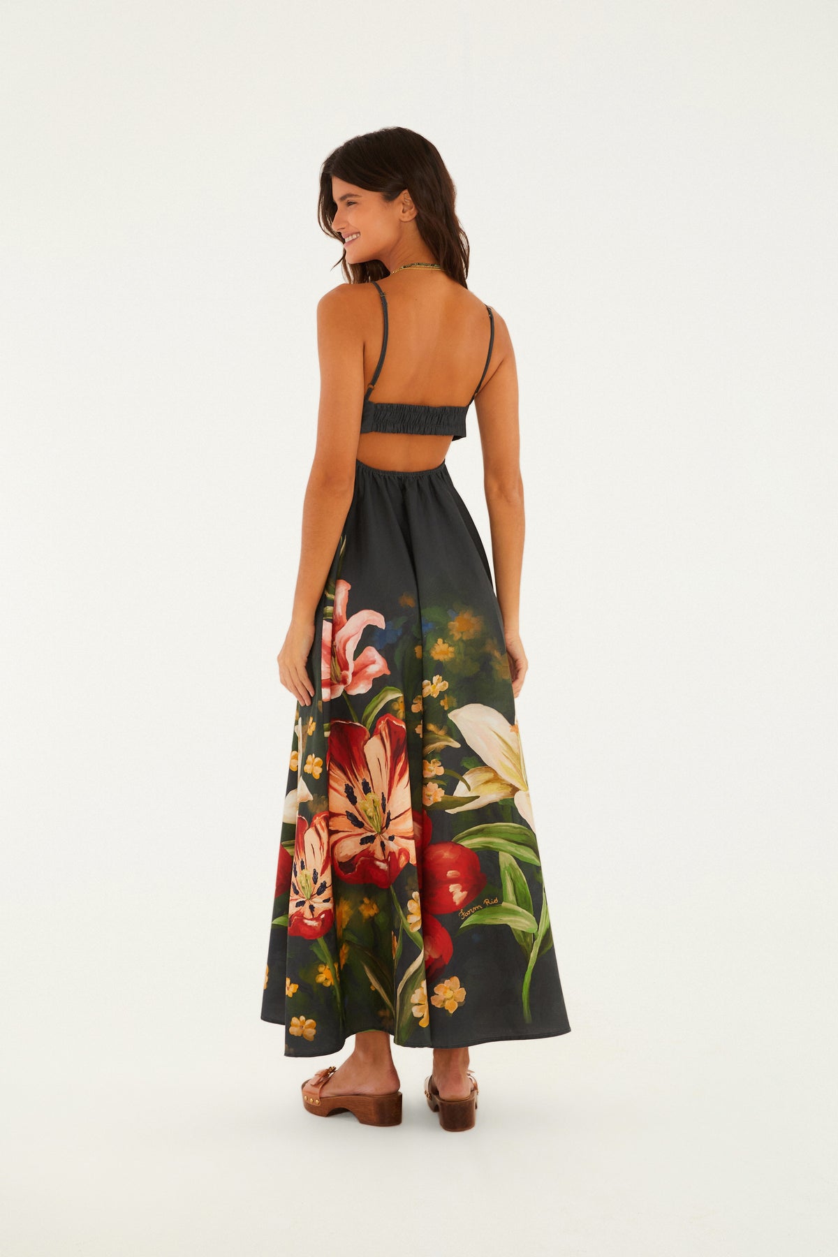 Vestido Largo Tirantes Estampado Floral Belo