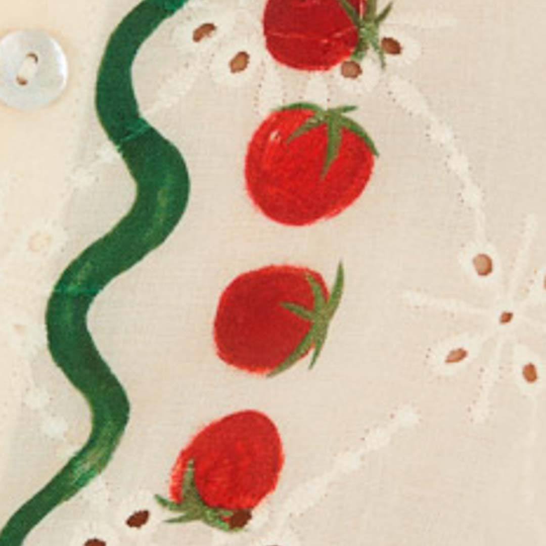 Camisa Estampada Lenço Tomatinhos