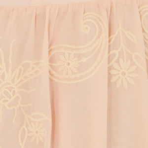 Vestido Bordado Bandanas de Flor Rosa Petra