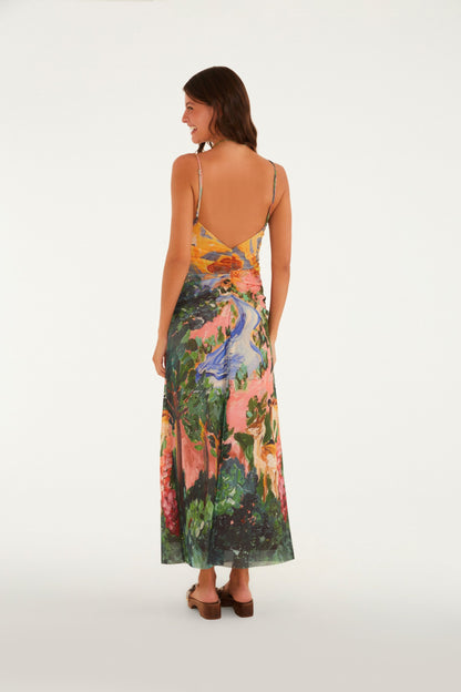 Vestido Tul Estampado Patagônia