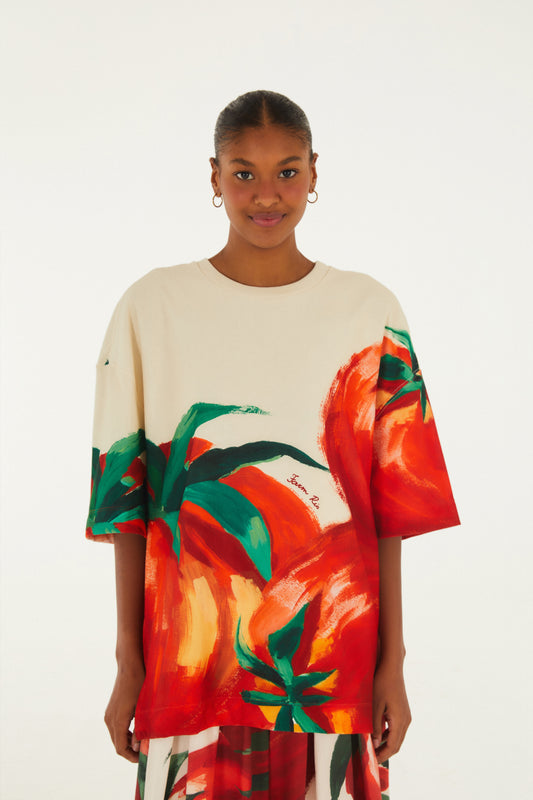 Camiseta Felpa Maxi Tomates