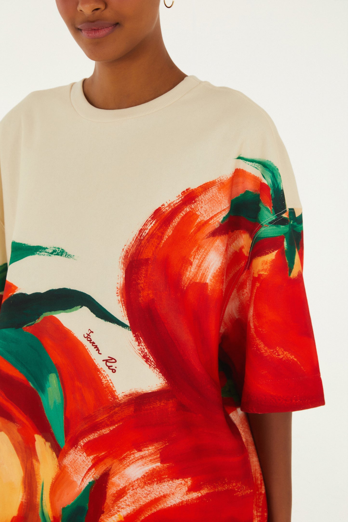 Camiseta Felpa Maxi Tomates
