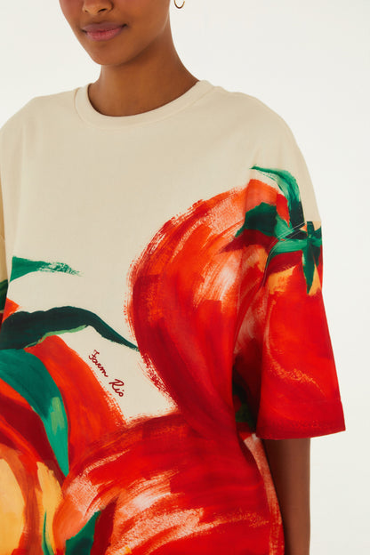 Camiseta Felpa Maxi Tomates