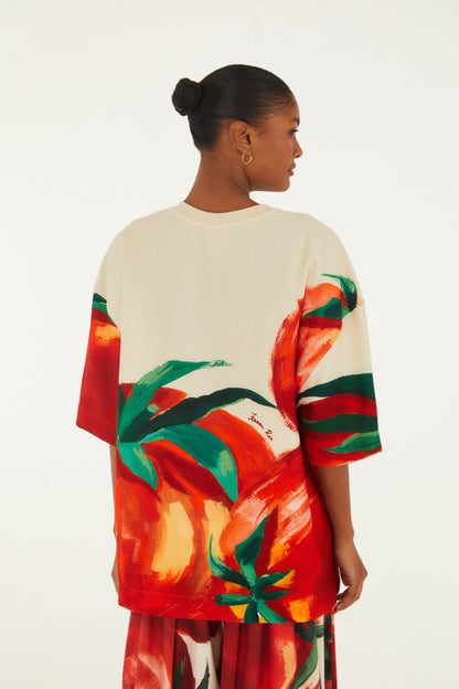 Camiseta Felpa Maxi Tomates