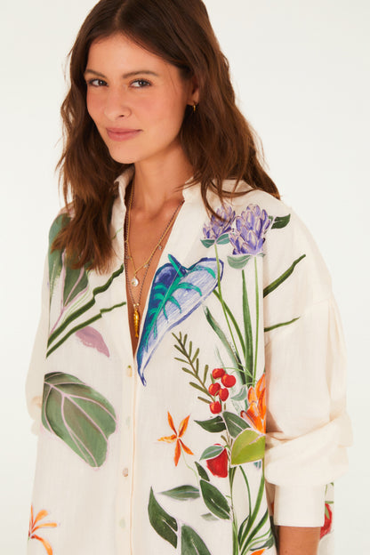 Camisa Estampada Horta Tropical
