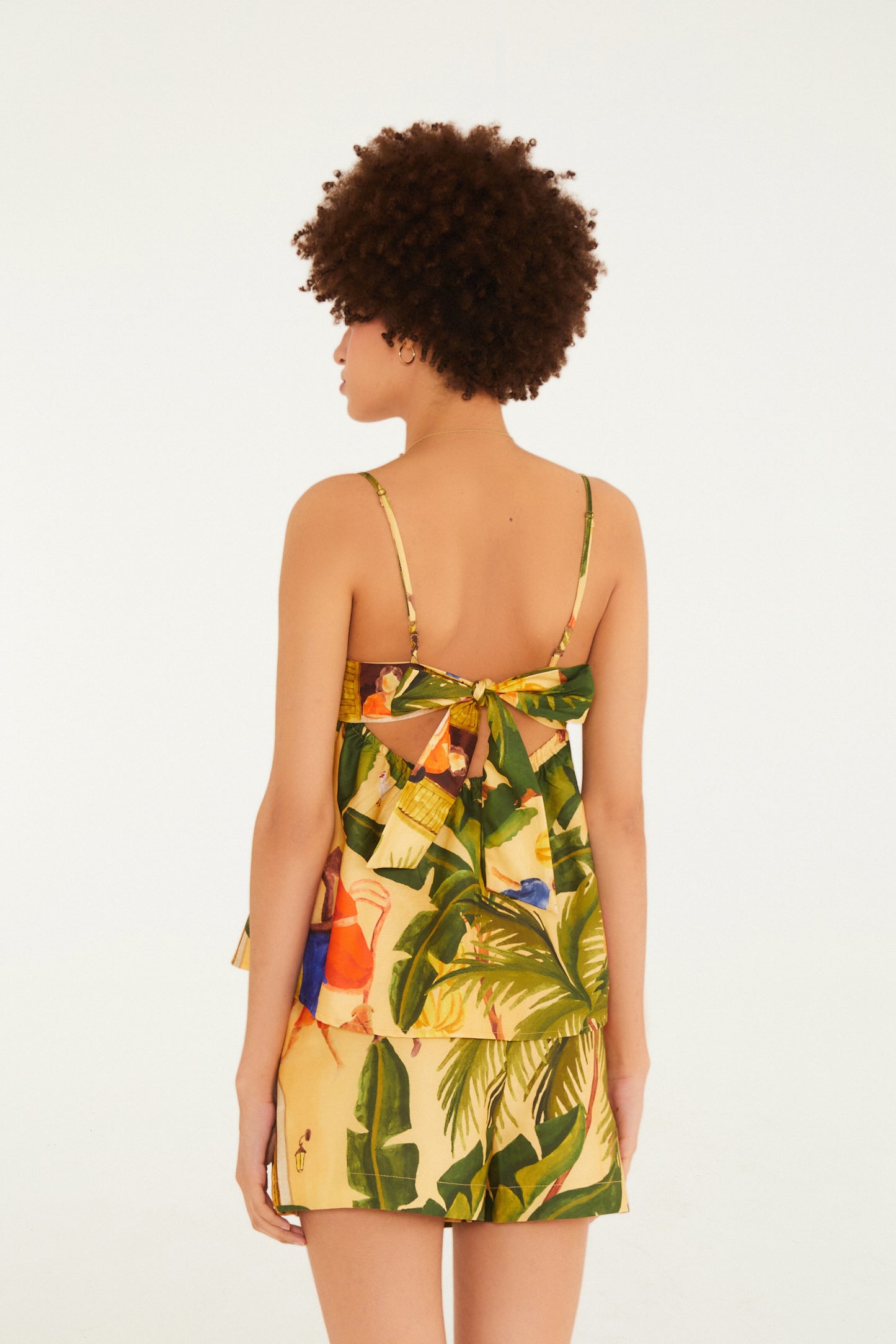 Blusa Estampada Café da Tarde