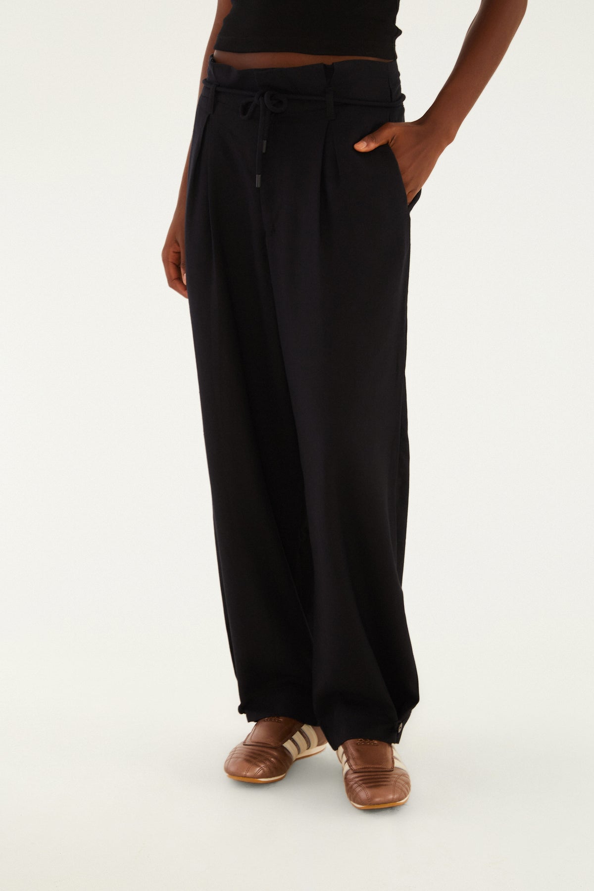 Pantalón Clochard Lino Negro