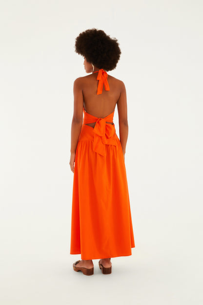 Vestido Halter Midi