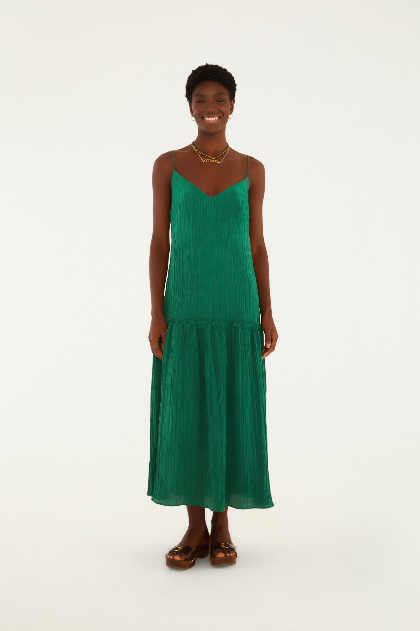 Vestido Plisado Midi