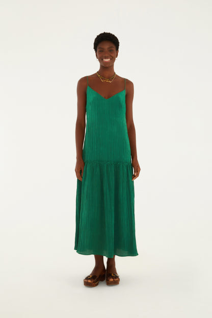 Vestido Plisado Midi