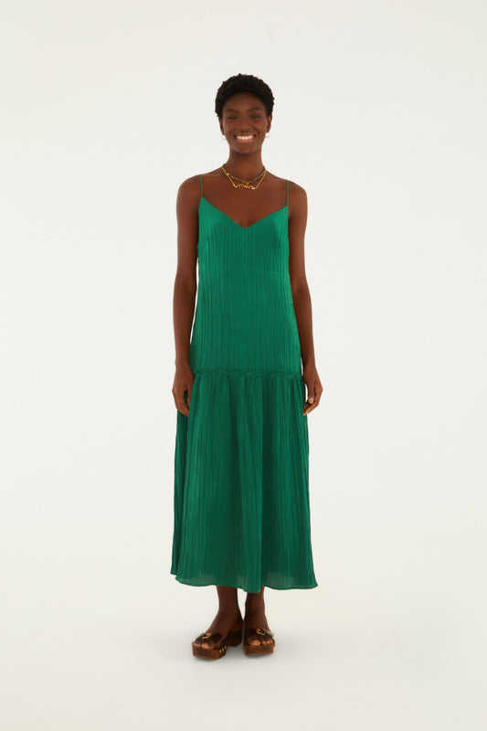 Vestido Plisado Midi