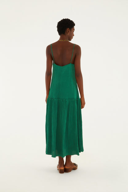 Vestido Plisado Midi