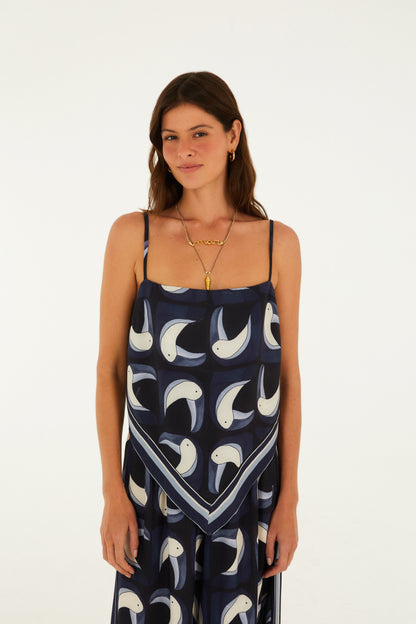 Blusa Estampada Tuca Tropical