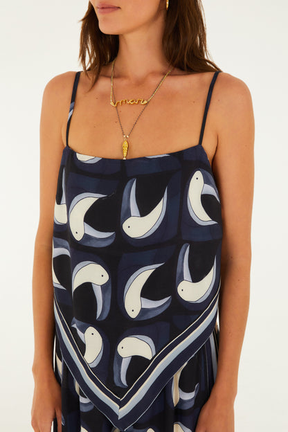 Blusa Estampada Tuca Tropical