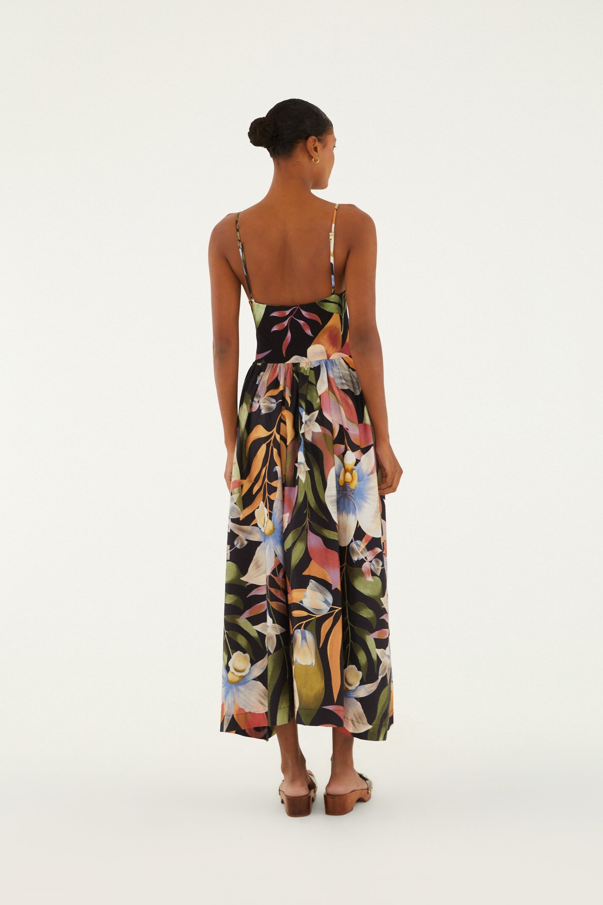Vestido Cropped Estampado Vento de Flor