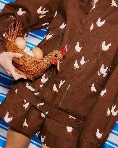 Chaqueta Estampada Canto da Manhã
