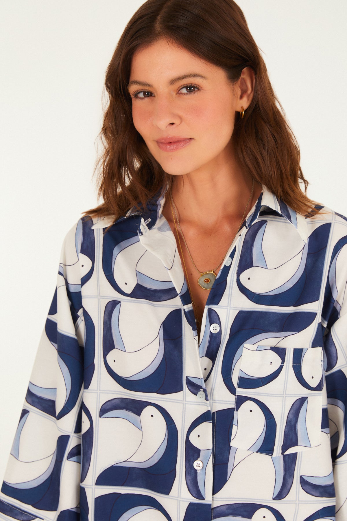 Camisa Estampada Tuca Tropical