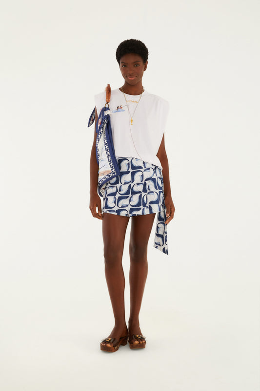Short Falda Estampado Tuca Tropical
