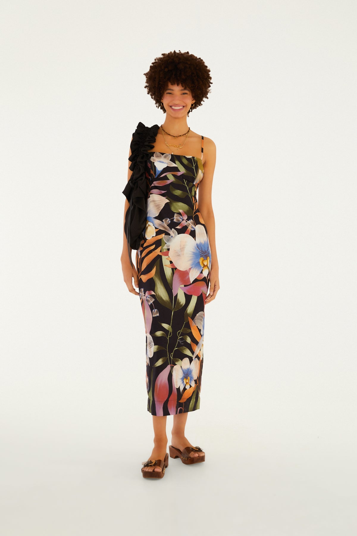 Vestido Estampado Vento de Flor