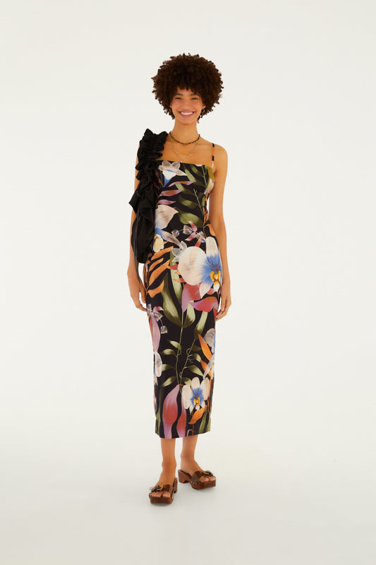 Vestido Estampado Vento de Flor