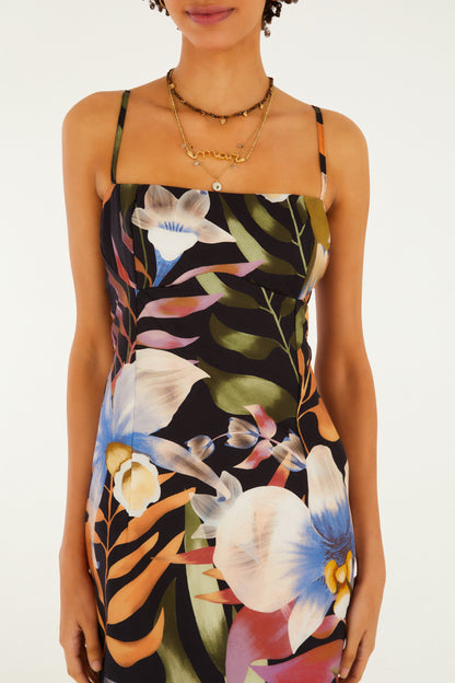 Vestido Estampado Vento de Flor