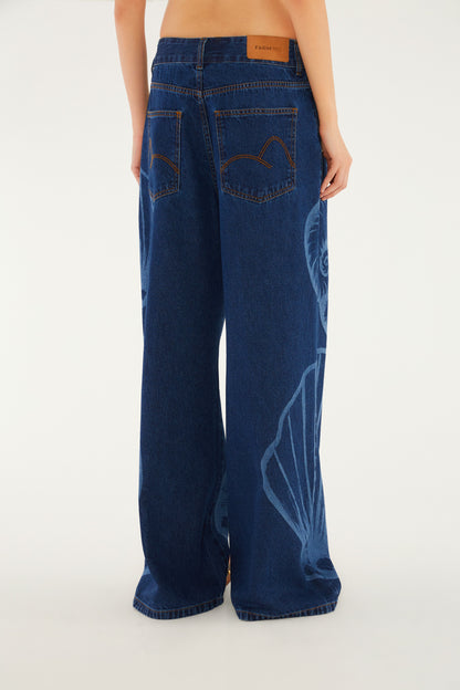 Pantalón Jeans Láser Maxi Concha