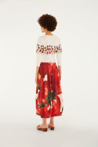 Pantalon Estampado Maxi Tomates