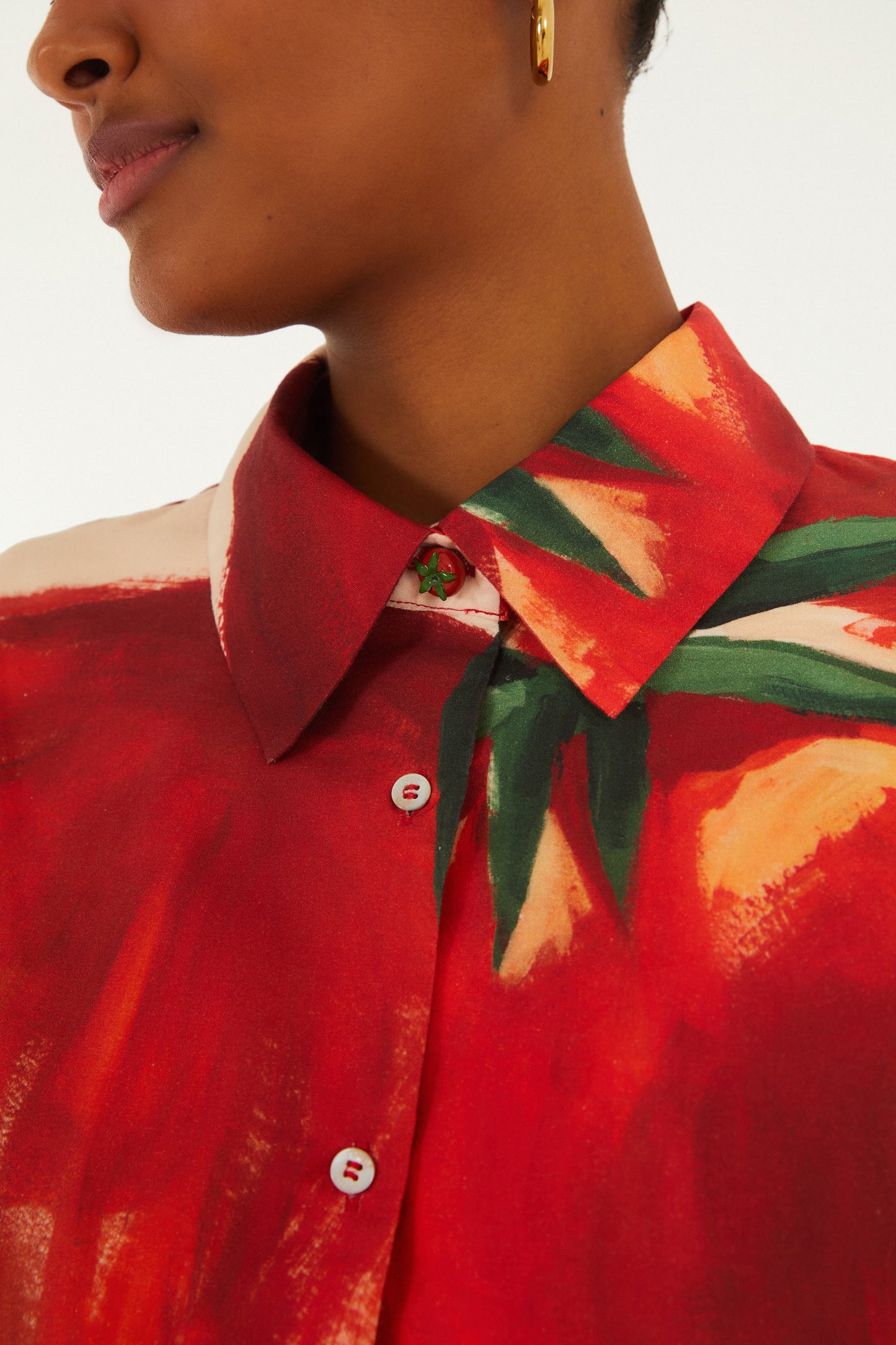 Camisa Estampada Maxi Tomates