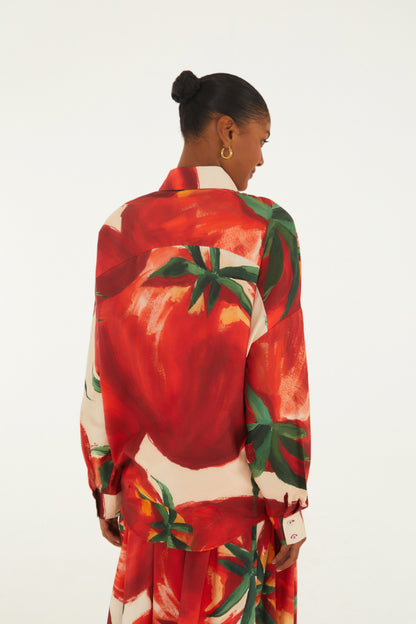Camisa Estampada Maxi Tomates