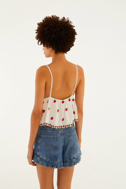 Blusa Artesanal Lenço Tomatinhos