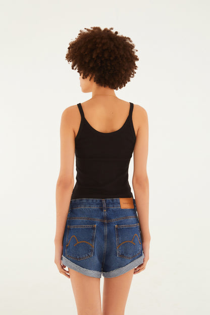 Short Jeans Bainha Dobrada