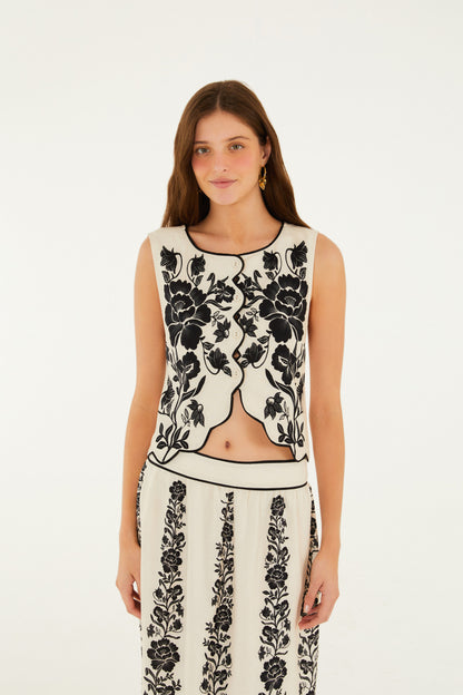 Blusa Estampada Floral Delicado