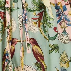 Vestido Manga Larga Estampado Florescer
